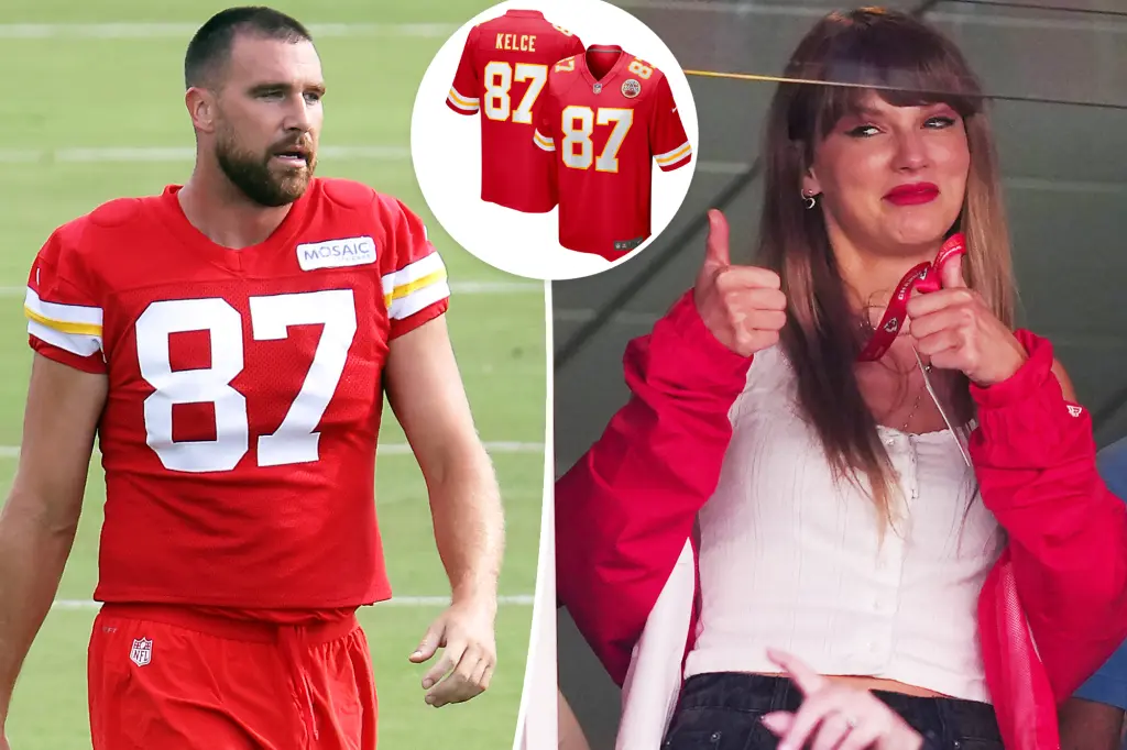 Travis Kelce's Jersey Sales Spike 400 Percent Amid Taylor Swift Dating 