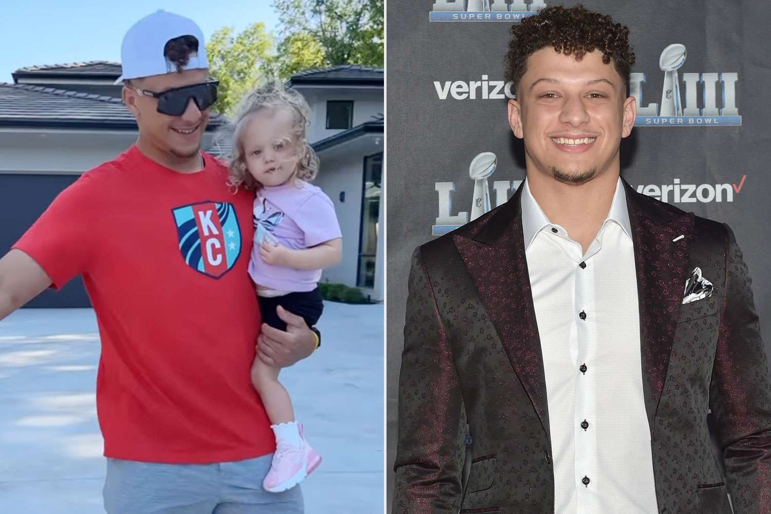 Patrick Mahomes got a beautiful message from his wife Brittany Mahomes, as their daughter Sterling Skye Kisses  dada good luck