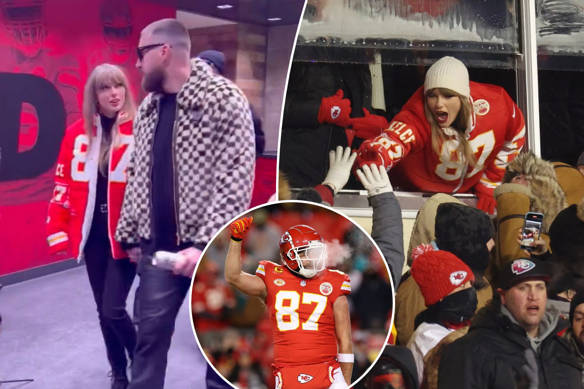 Taylor Swift and Travis Kelce Make a Cute Exit Together After Chiefs' Playoffs Win