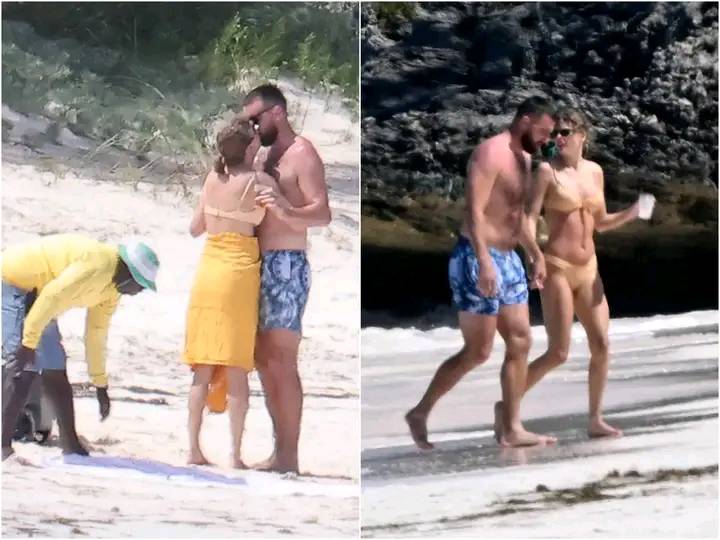 "Can't believe  they're swimming wearing only  their swimsuits , how crazy ?  Taylor swift Mom hits Back at Haters - poke your nose into something