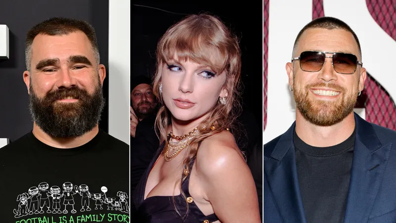 Breaking news : Taylor swift drop new song for lover Travis and Jason kelce " You're my paradise, and I'd happily get stranded on you for a lifetime "Jason and Travis got the best reaction