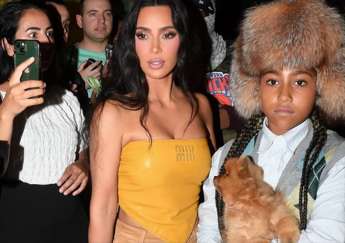 Kanye & Kim Kardashian’s Daughter North West Has a Unique Personal Style she is not afraid to experiment with her look, often seen in outfits that mix streetwear with high fashion.