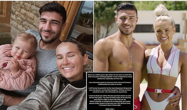 BREAKING NEWS: Molly-Mae Hague and Tommy Fury announce shock split after five years. Molly-Mae pens: ‘Never in a million years did I think I would have to write this’ SEE MORE: