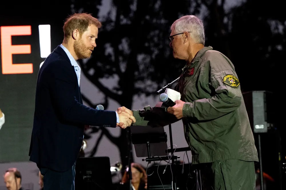 JUST IN: Prince Harry spent his Friday night in Carpinteria, California helping raise funds for Santa Barbara County First Responders. 