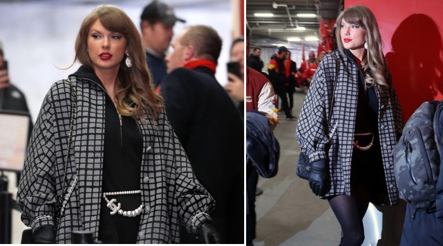 Breaking: Taylor Swift Arrives at Arrowhead for Her First Appearance of 2025, Rocks a $18.5K Rep-Coded Chanel Look to Cheer for Travis Kelce and the Kansas Chiefs in Playoff Showdown Against the Houston Texans – See Clips