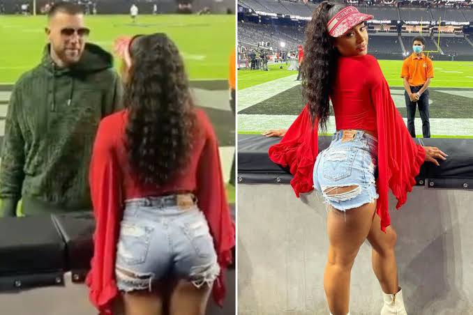 JUST IN: Travis Kelce's ex girlfriend, Kayla Nicole has confirmed that she will be at the Arrowhead Stadium for the match between Chiefs and The Bills. Speaking today on the I Am Athlete podcast, Kayla said "watching the Chiefs play was a part of my life and I have really missed it; Travis can testify to that" she said.