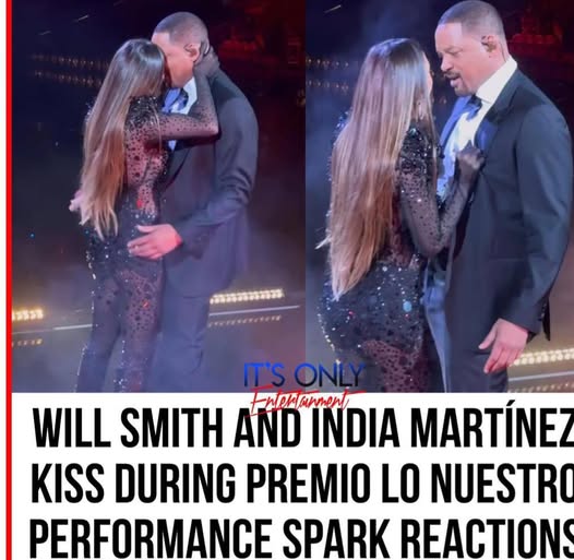 Breaking: “Will Smith and India Martínez Kiss on Stage During Premio Lo Nuestro Performance Spark Reactions”, Fans and critics alike quickly took to online platforms with many comments....more through link