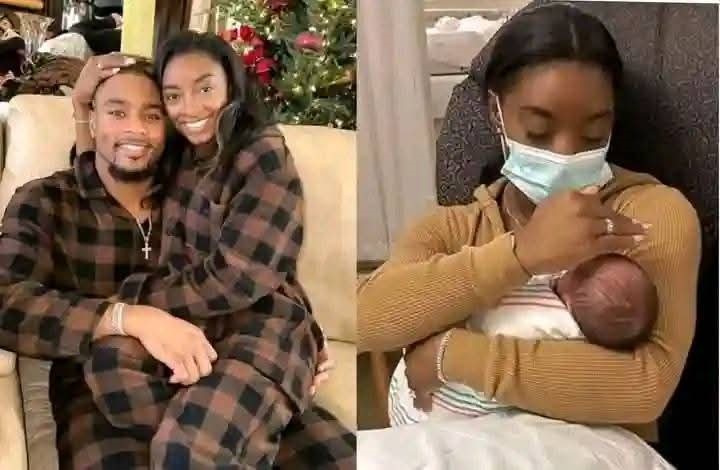 JUST IN: 30 minutes ago Heavily Pregnant legend Simone Biles and husband, Jonathan Owens, announced the arrival of their baby boy! The couple, who have been anticipating their first child, shared breathtaking photos of their newborn from the hospital in Texas, they also Joyfully announced the name of the new arrival… See More Details Below 