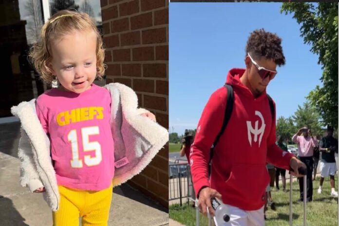 Brittany Mahomes, daughter Sterling share tearful send-off as Patrick Mahomes leaves