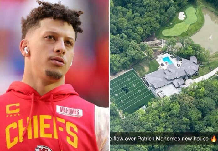 Patrick Mahomes' massive new mansion has stirred things up on social media, and fans are going bonkers over the property's extravagant features