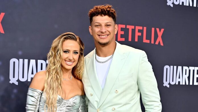 Patrick Mahomes' wife Brittany steals the show in figure-hugging dress