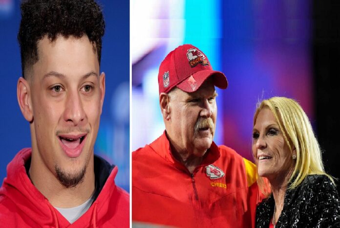 Patrick Mahomes reacts to Andy Reid's wife pregnancy bombshell