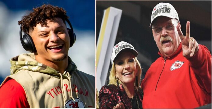Patrick Mahomes reacts to Andy Reid's wife pregnancy news