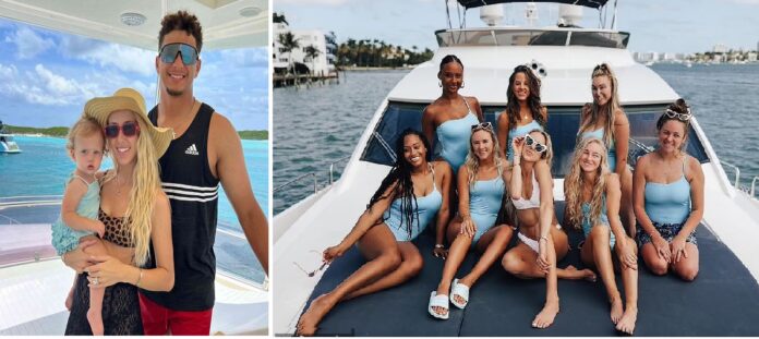 Patrick Mahomes vacations with wife Brittany Matthews