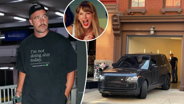 Is Travis Kelce planning to woo Taylor Swift with his Rolls Royce? Chiefs star gets his car polished before tonight's game - after driving the star into the sunset in his convertible on her last visit to Kansas City