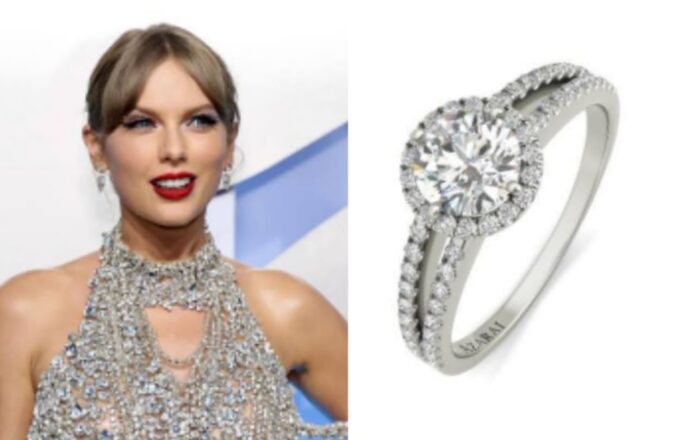 Taylor Swift Shows off her $900K worth Engagement Ring