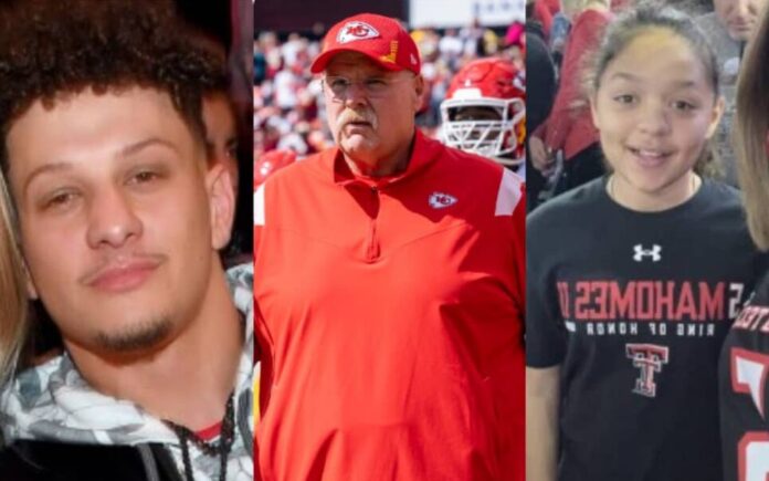 Patrick Mahomes said he couldn't believe it until DNA confirmed Andy Reid as the real biological father to his sister Mia