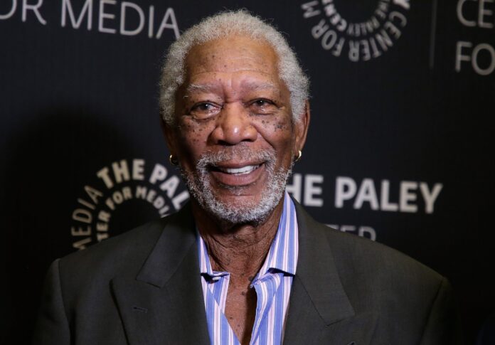 Morgan Freeman is a fan of the Kansas City Chiefs. The Kelce-Swift hype he can do without.