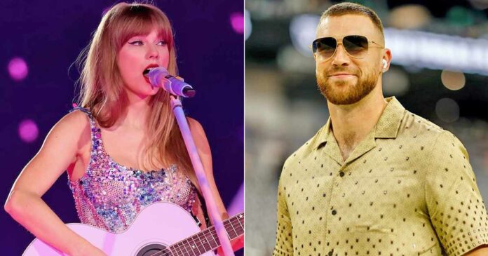 Taylor Swift & Travis Kelce Makes Their ‘Love Story’ Official By Dressing Up As Barbie & Ken For Halloween.. Travis Kelce Is ‘Okay’ With All The Chaos Around Their Rumoured Romance and his is all over Taylor
