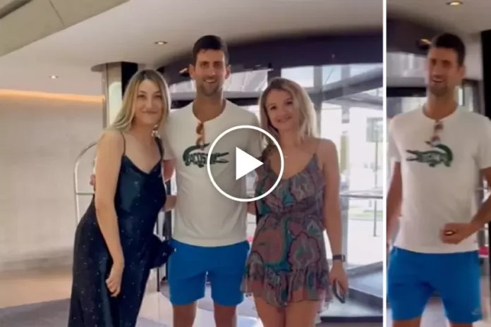 Video of Novak Djokovic stir reactions,Seen Moving in with a strange lady in a Hotel- Is he also dating her
