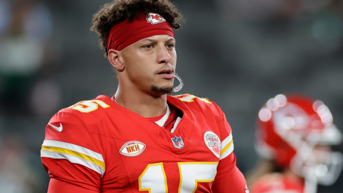 Kansas City Chiefs QB Patrick Mahomes speaks to the media ahead of the Week 11 Monday Night Football matchup against the Eagles