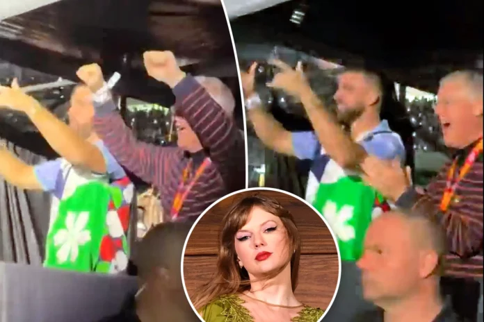 Travis Kelce was spotted dancing next to Taylor Swift's dad during her performance of 'Vigilante S--t' in Argentina and it's causing.