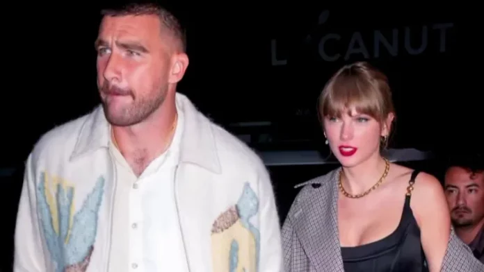 Swifties show love to Travis Kelce and Taylor Swift with Chrismukkah lights display