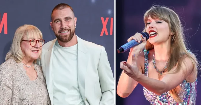 overwhelmed Donna Kelce Reacts to Taylor swift and Travis Kiss