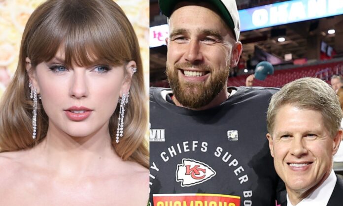 Taylor Swift receives lavish praise for being an 'incredible performer' who is 'sweet as she can be' by Chiefs owner Clark Hunt as he insists that he and the team are 'happy' for her and Travis Kelce