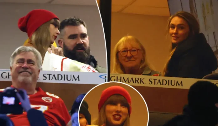 LOOK ' Jason Kelce Sweet Hugged Taylor Swift , Unite to Cheer for Travis Kelce at Chiefs Game