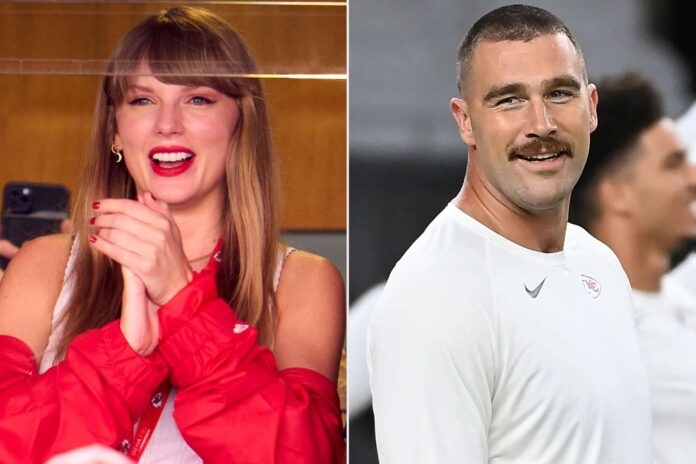 Travis Kelce and Taylor Swift are really feeling the love now 