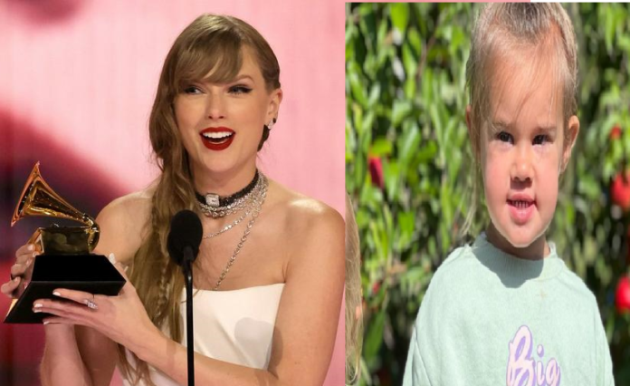 watch : Jason Kelce 4 year daughter Wyatt reacts to Taylor Swift Makes GRAMMY History With Fourth Album Of The Year Win For 'Midnights' 2024 GRAMMYs