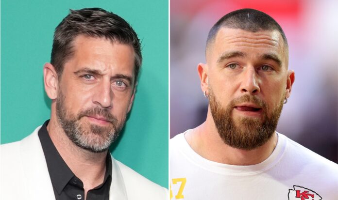 Aaron Rodgers Send Arrogant and Disrespectful Message to Travis Kelce after missing Taylor's special day ' worst boyfriend, I could do better than him '