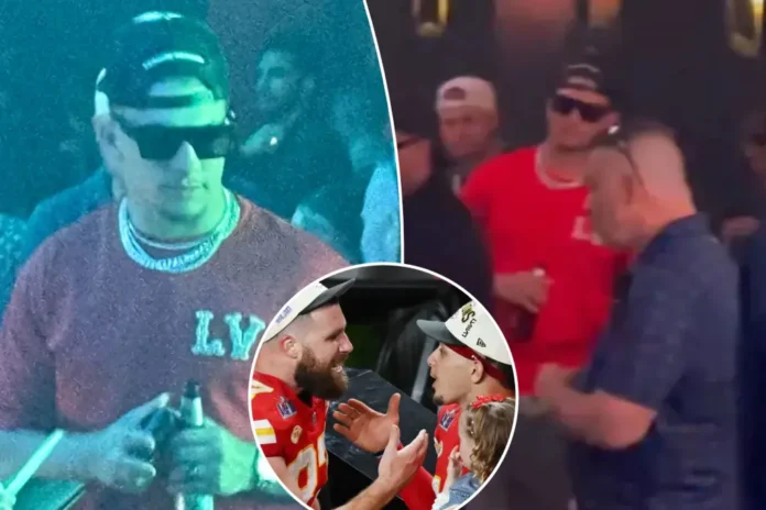 Travis Kelce Parties in Las Vegas with Patrick Mahomes After Returning from Visiting Taylor Swift in Sydney