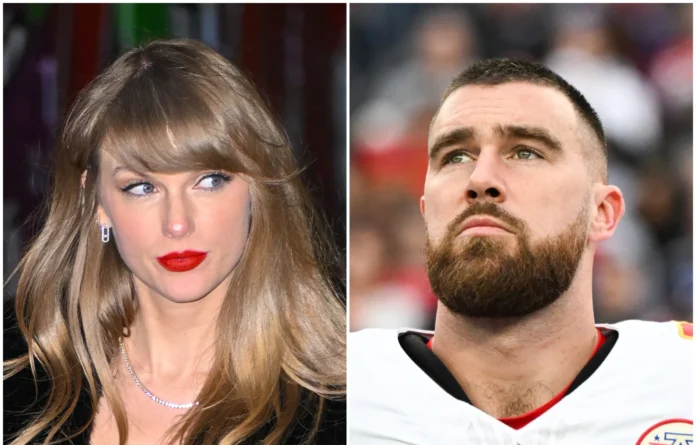 As rumors swirl about the seriousness of Taylor Swift's romance with Kansas City Chiefs' Travis Kelce, the NFL star adds a playful twist by hinting at potential baby names : Taylor's reaction go fans thinking otherwise