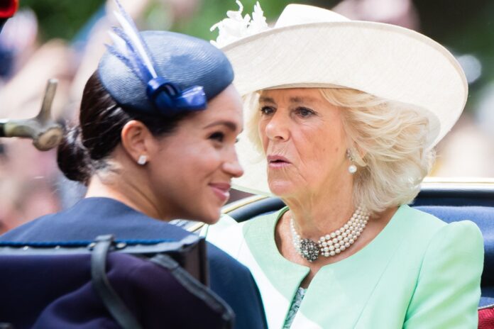 Breaking news : King Charles shed tears ' Meghan Markle traced Queen Camilla secret private company worth over $514m . Unveil her main plan 'dubious act
