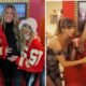 Taylor Swift Re-Creates Game-Day Photo With Pregnant Brittany Mahomes: ‘Same Girls, New Bump’: The pop star also repped boyfriend Travis Kelce's jersey number on her cup.