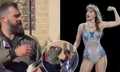 Taylor Swift’s reaction REVEALED! – After Jason Kelce smashes fan’s phone to the floor in response to vile jibe “Trash takes itself out but sometimes, you gotta take out the trash…” See more