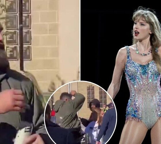 Taylor Swift’s reaction REVEALED! – After Jason Kelce smashes fan’s phone to the floor in response to vile jibe “Trash takes itself out but sometimes, you gotta take out the trash…” See more