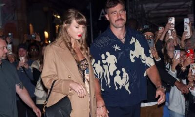 Taylor Swift abandons Eras Tour in Indianapolis as she arrives holding hands with Travis Kelce at Arrowhead stadium for Chiefs vs buccaneer game