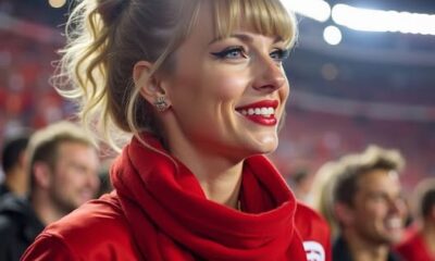 JUST IN: Taylor Swift arrived late to the Browns vs. Chiefs game, unaware that Travis Kelce had a surprise waiting. After the Chiefs’ victory, Kelce proposed in front of her parents and cheering fans. Swift, emotional, said “Yes!” as the crowd erupted.