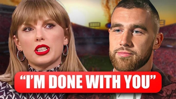 “After everything we’ve been through, it’s finally over!” Taylor Swift exclaims angrily, ending her long-term relationship with boyfriend Travis Kelce.