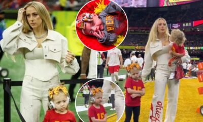 Breaking: Brittany Mahomes Brings Newborn Golden Raye to the Super Bowl but Fans Blast Her for ‘Losing Control’ in Viral Video as Crying Daughter Sterling Refuses to Cooperate for a Photo