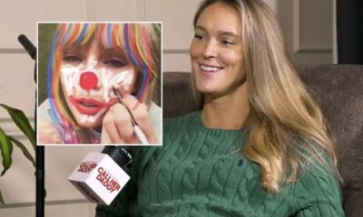 Kylie Kelce drops an hilarious video of her daughter Wyatt giving Auntie Taylor a Funny Makeover looking like a clown