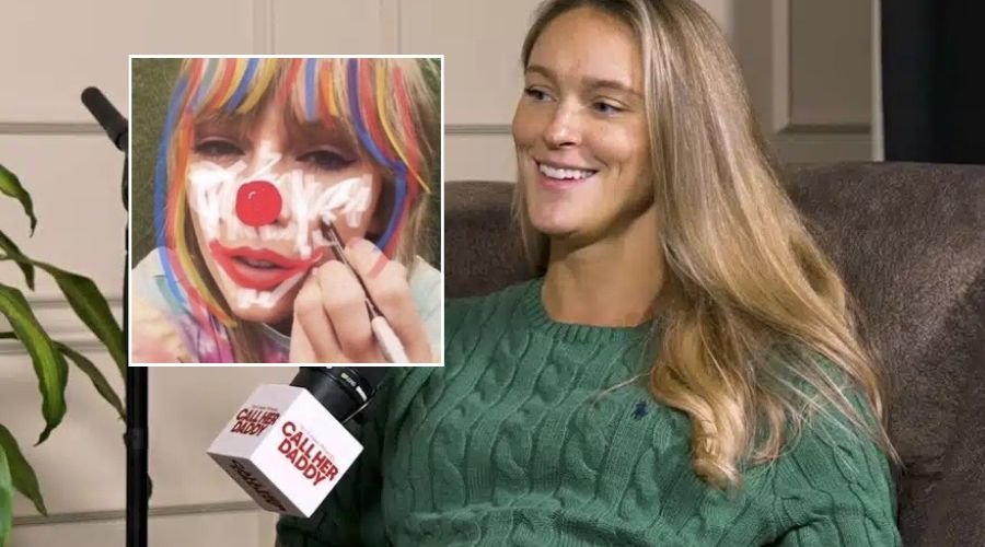 Kylie Kelce drops an hilarious video of her daughter Wyatt giving Auntie Taylor a Funny Makeover looking like a clown