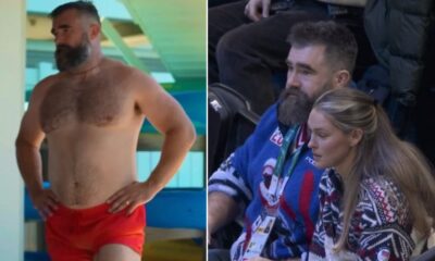 JUST IN: Kylie Kelce SLAPS the sense out of Jason after STRIPPING at the Winter Olympics during Team USA ICE Hockey Game, Video is going Viral