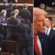 At the 2026 State of the Union, Sen. Markwayne Mullin Tries to Snatch Rep. Al Green’s “Black People Aren’t Apes” Sign Referencing Donald Trump’s Truth Social AI Post Depicting the Obamas as Apes — Green Files Criminal Assault Charges, Says Mullin “Doesn’t Like the Truth Seeping Through,” and Claims His Explanation Shows He’s Desperate to Please Trump