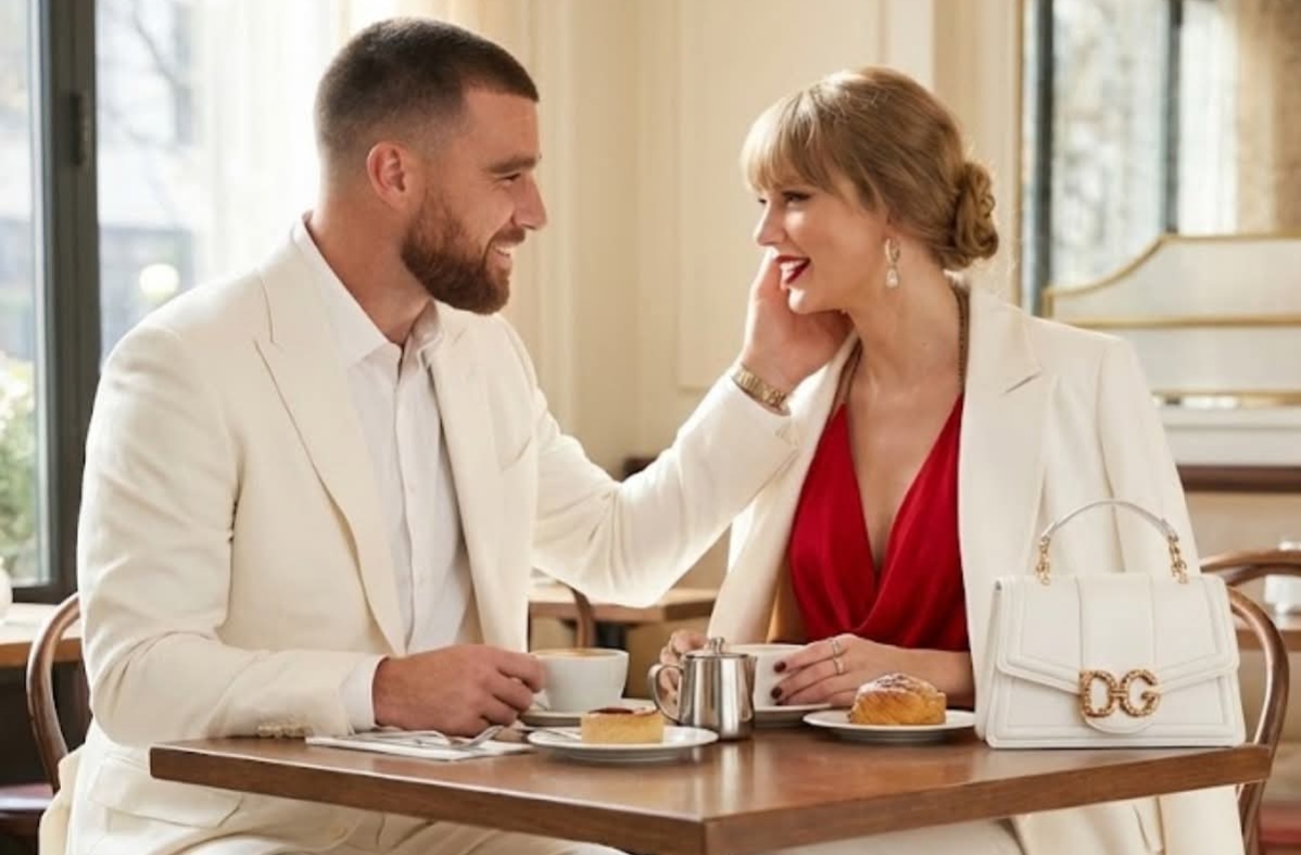 Travis Kelce and Taylor Swift look absolutely perfect together in matching same dress in chemistry you can’t fake, see photos