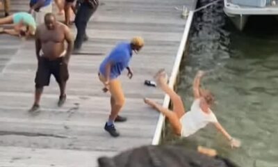 Taylor Swift Falls While Chasing Travis Kelce on a Boat During Rare Vacation - The Video Is Going Viral