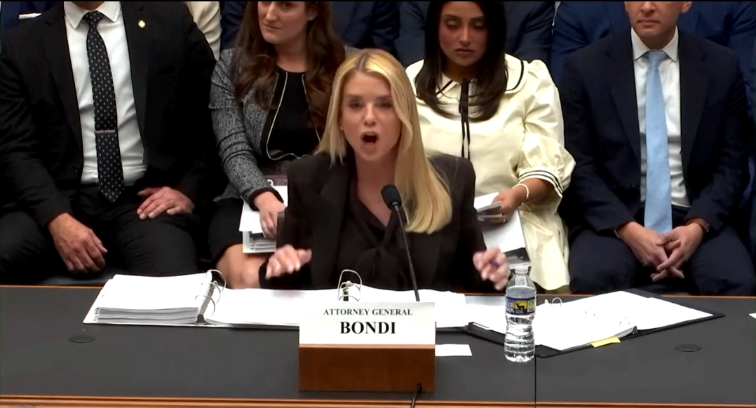 BREAKING: Pam Bondi SCREAMS at DOJ Hearing, Saying “Everybody Should Be Apologizing to Trump Instead of Attacking the Innocent President,” Declares She Will Not Put Up With It and Threatens to Sue Everybody While Dodging Epstein Questions — Now Going Viral and Inspiring Memes